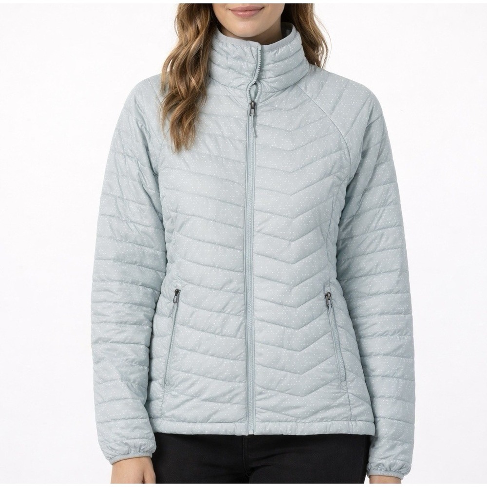 Columbia Women's Quilted Puffer Jacket Gray Medium